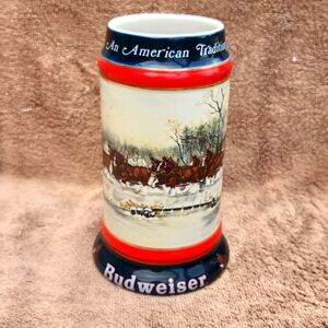 Budweiser 8 Clydesdale Hitch Stein, 1990